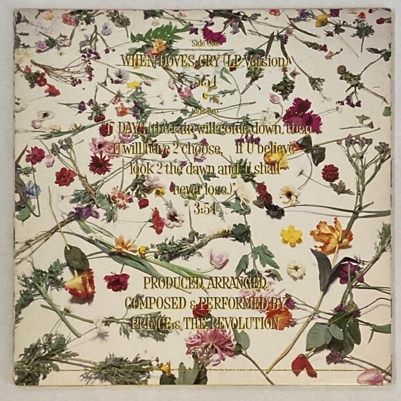 1984 Prince And The Revolution When Doves Cry 45 Maxi-single Vinyl Record Album - Picture 2 of 6